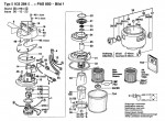 Bosch 0 603 284 042 PAS 850 Vaccum Cleaner 240 V / GB Spare Parts PAS850
